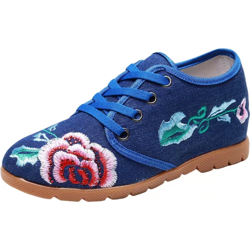Ethnic Fabric - Sepatu Wanita Bordir Dalam, Gaya Etnik,