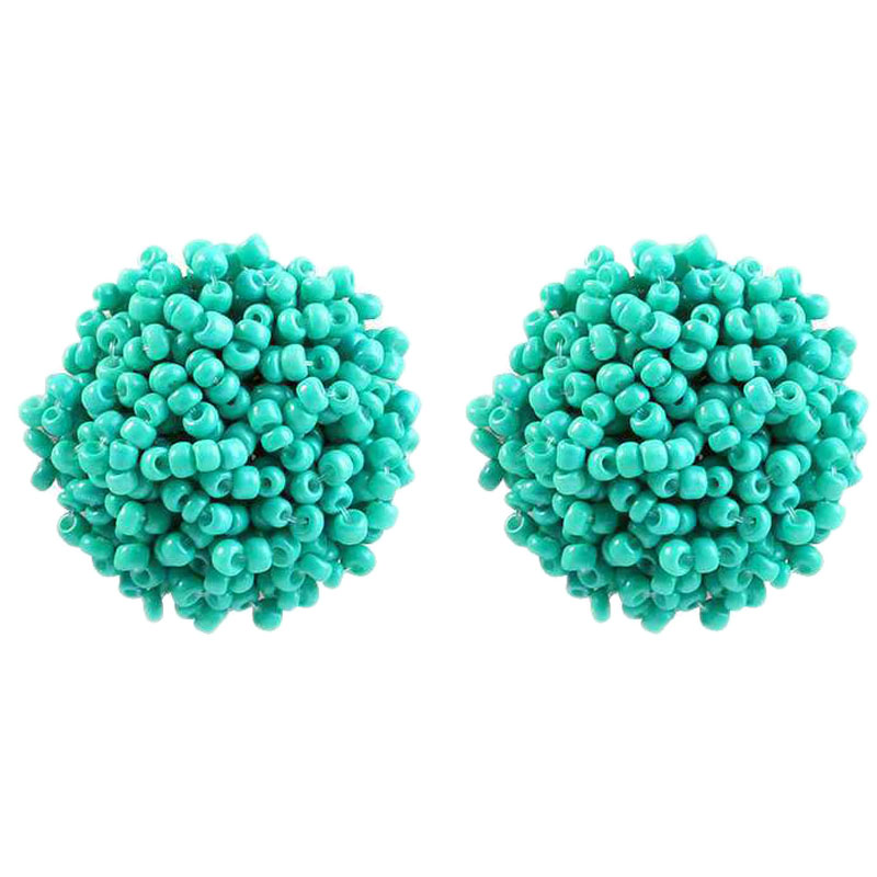 Ethnic Fashion Wear For Women - Anting-anting manik-manik resin multiwarna bergaya bohemian