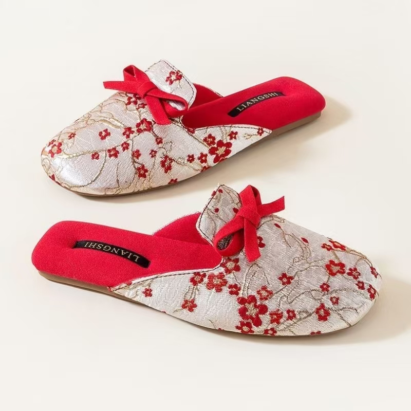 Ethnic Fabric - Sandal Rumah Baotou Motif Sutra Wanita