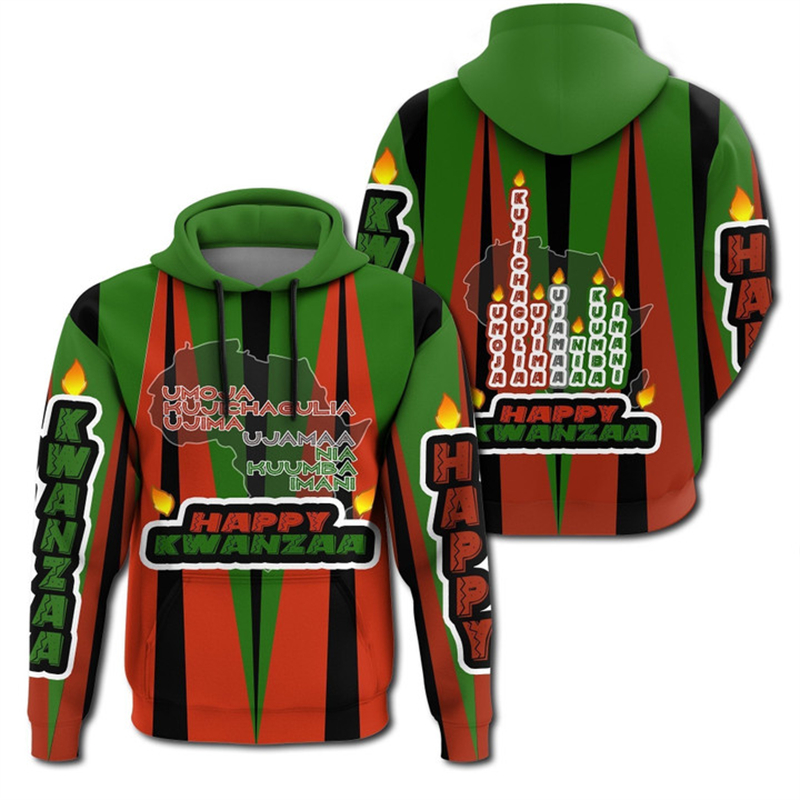 Men'S Ethnic Fashion Trends - Hoodie Kwanzaa Afrika untuk pria wanita,