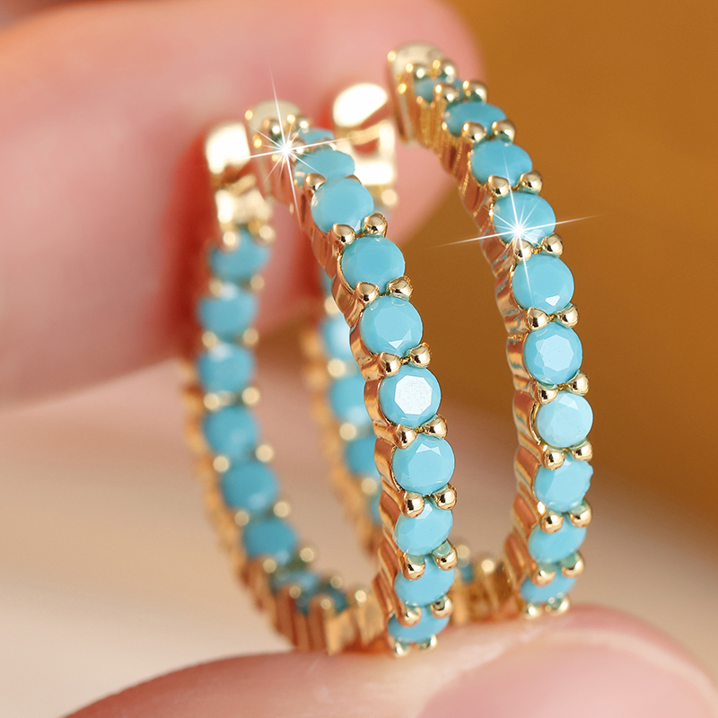 Ethnic Fashion Wear For Women - Anting Wanita Berbentuk Lingkaran dengan Tatah