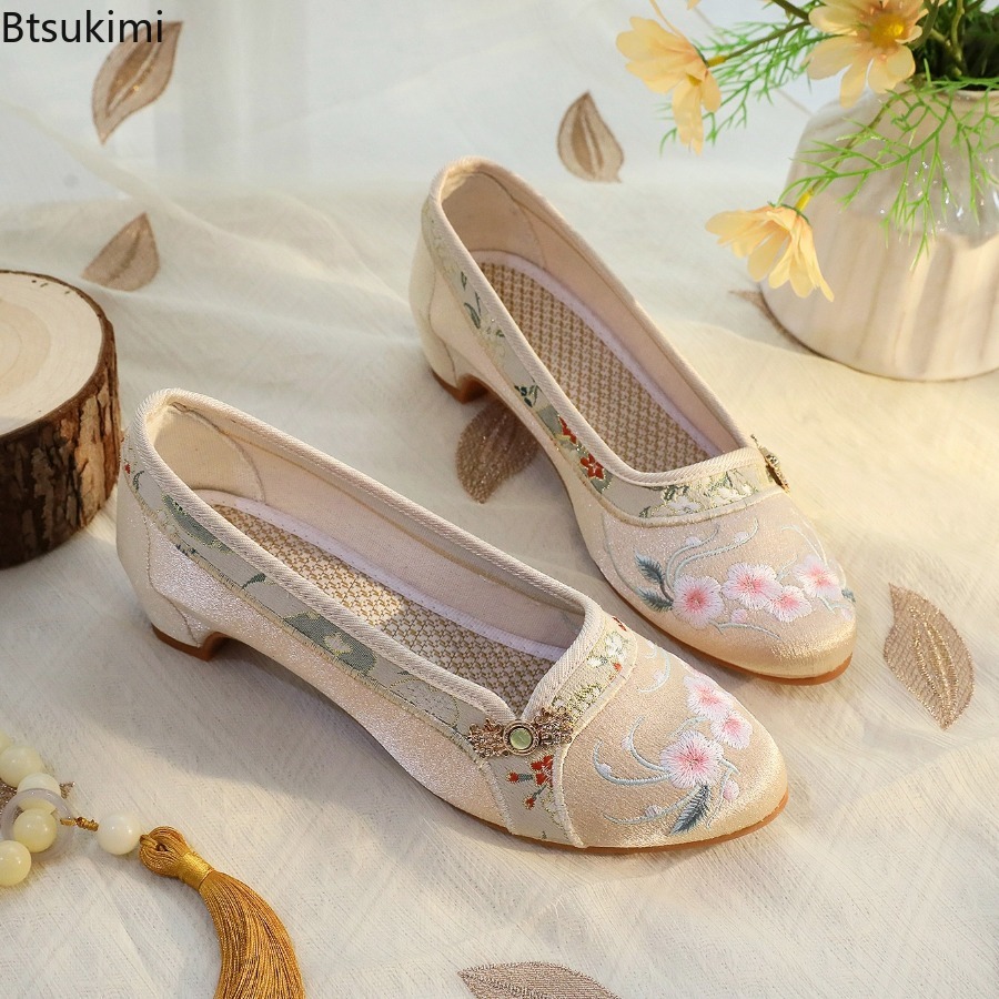 Ethnic Fabric - Sepatu Wanita Baru 2026 Gaya Etnik