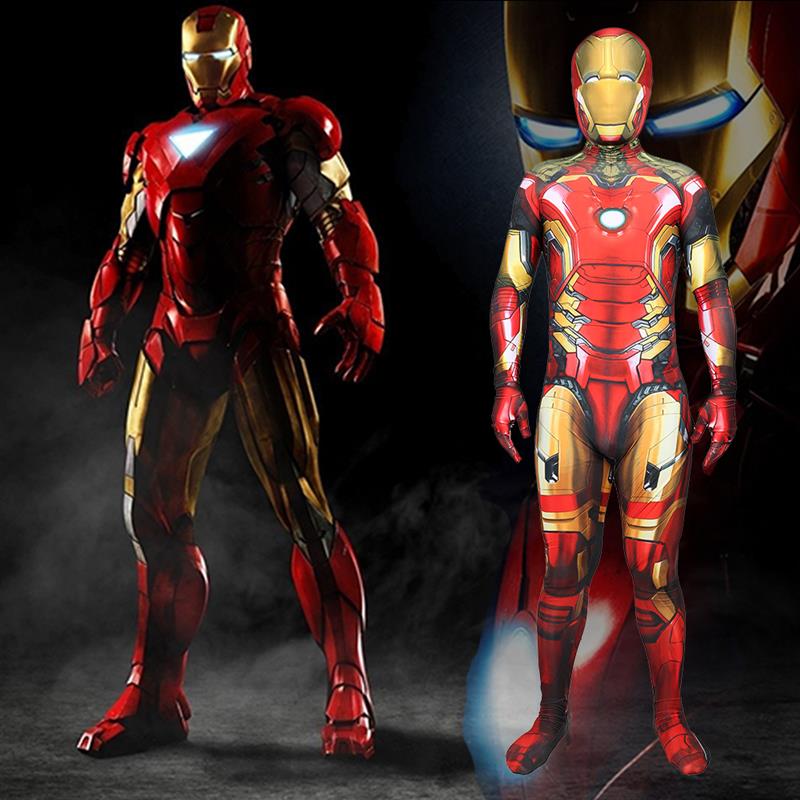 Ethnic Wear - Kostum Cosplay Iron Man, Pakaian Ketat