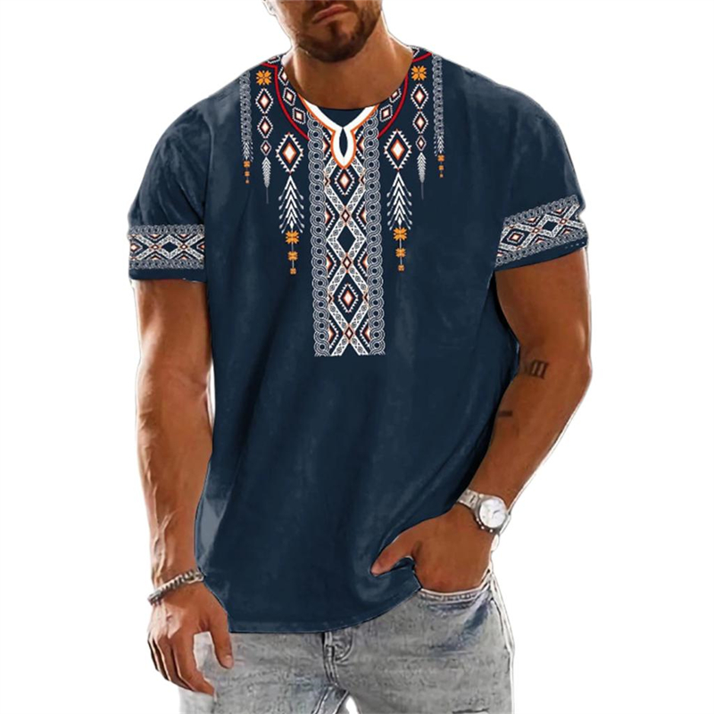 Men'S Ethnic Fashion Trends - Kaus Grafis Etnik Antik Tren 2025