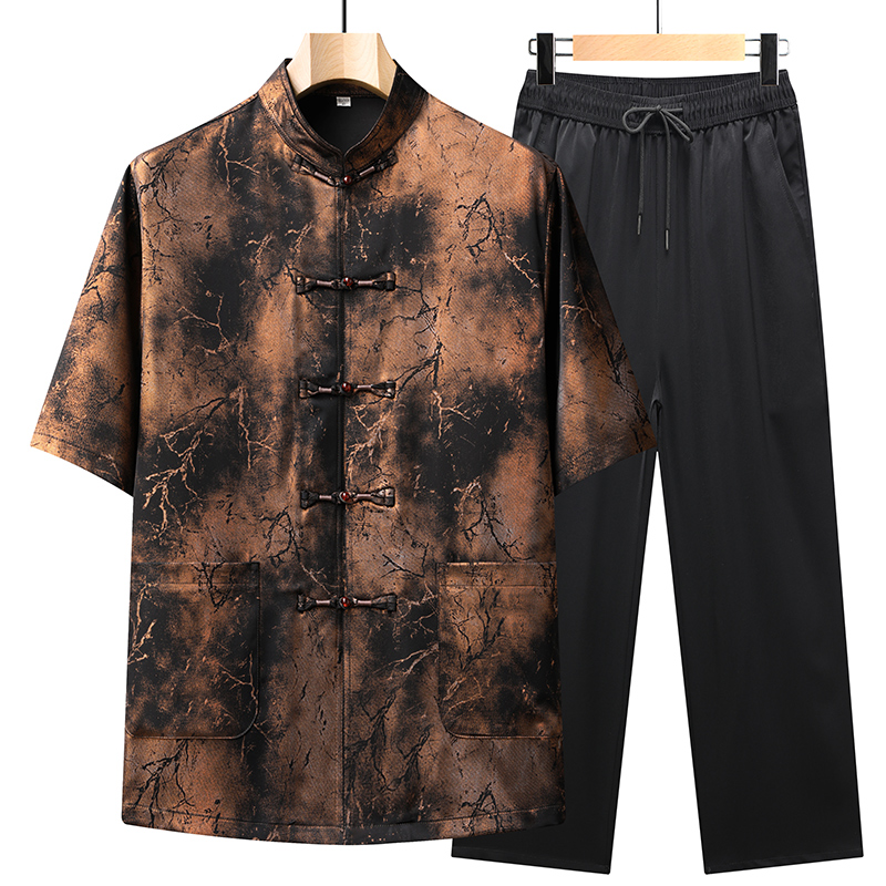 Men'S Ethnic Fashion Trends - Setelan Kemeja+Celana Pria Tren Mode Musim