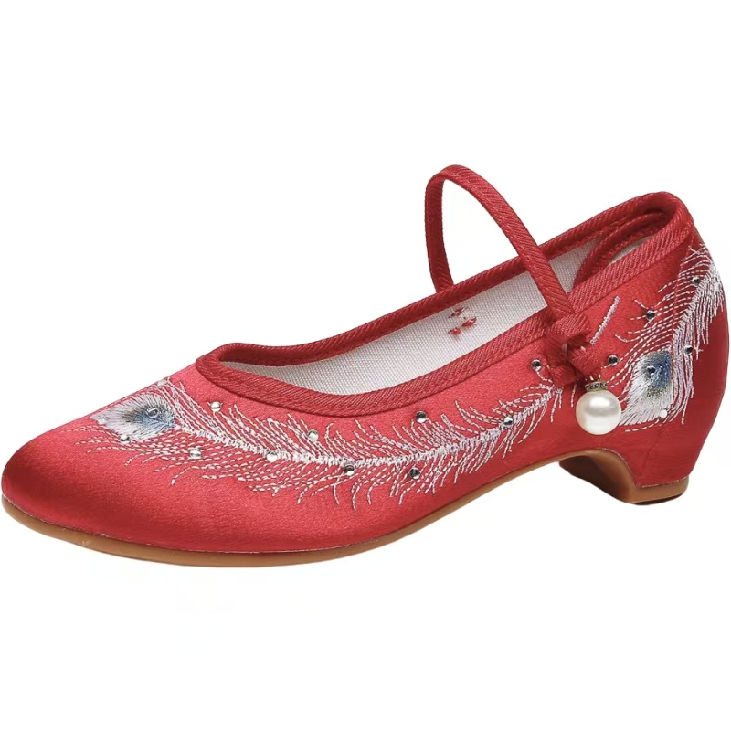Sepatu Cheongsam Wanita Hak Re - Ethnic Fabric ulasan dan harga