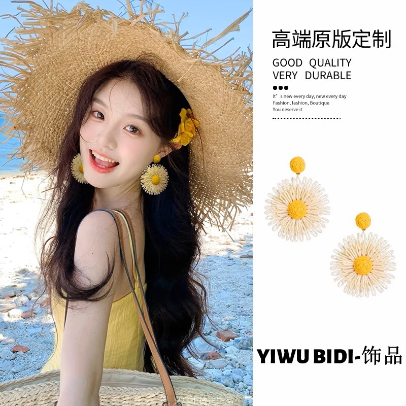 Anting Bunga Buatan Tangan Gay - Ethnic Boho Fashion ulasan dan harga