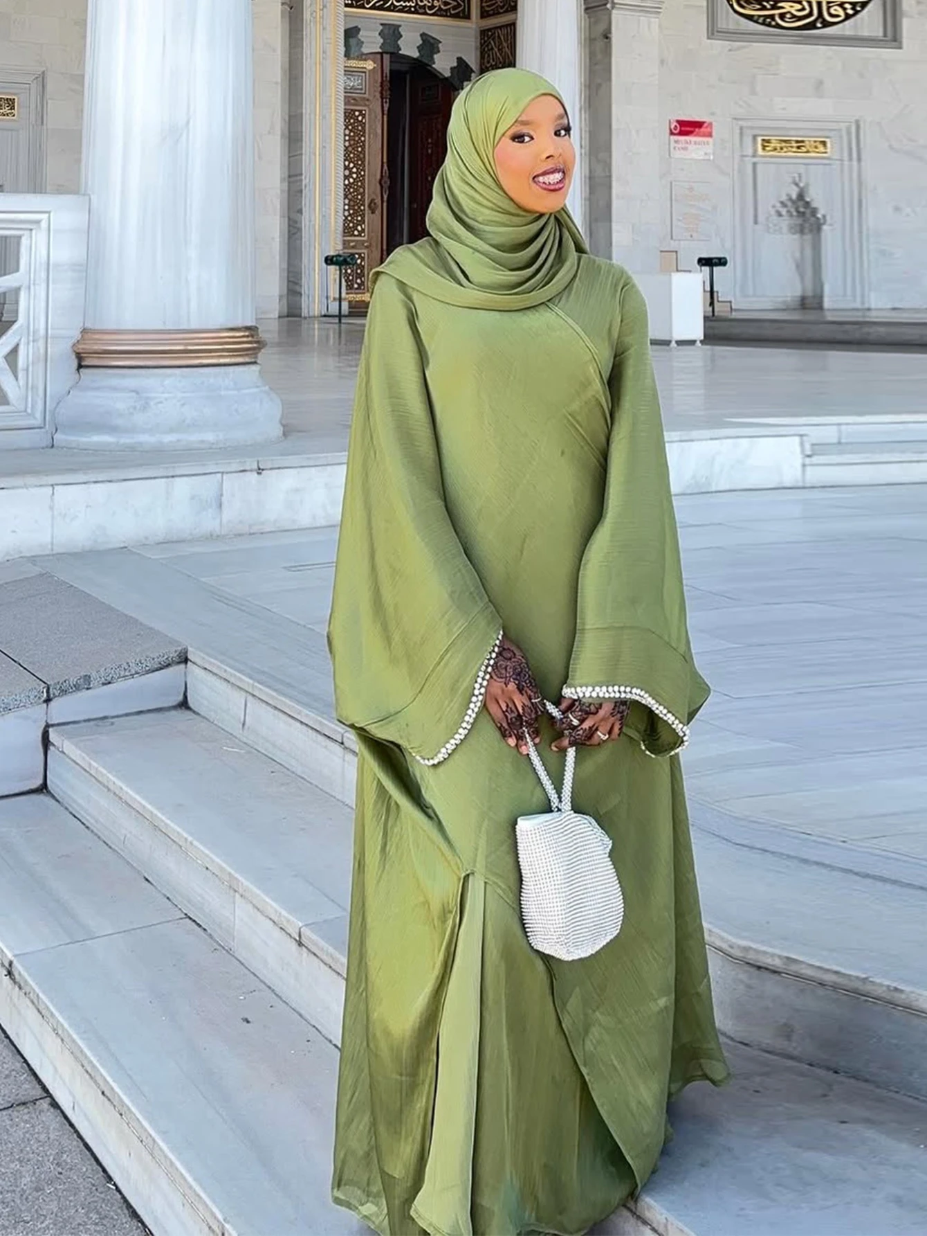 Gaun Abaya Muslim untuk Lebara - Jalabiya Women Arabic ulasan dan harga