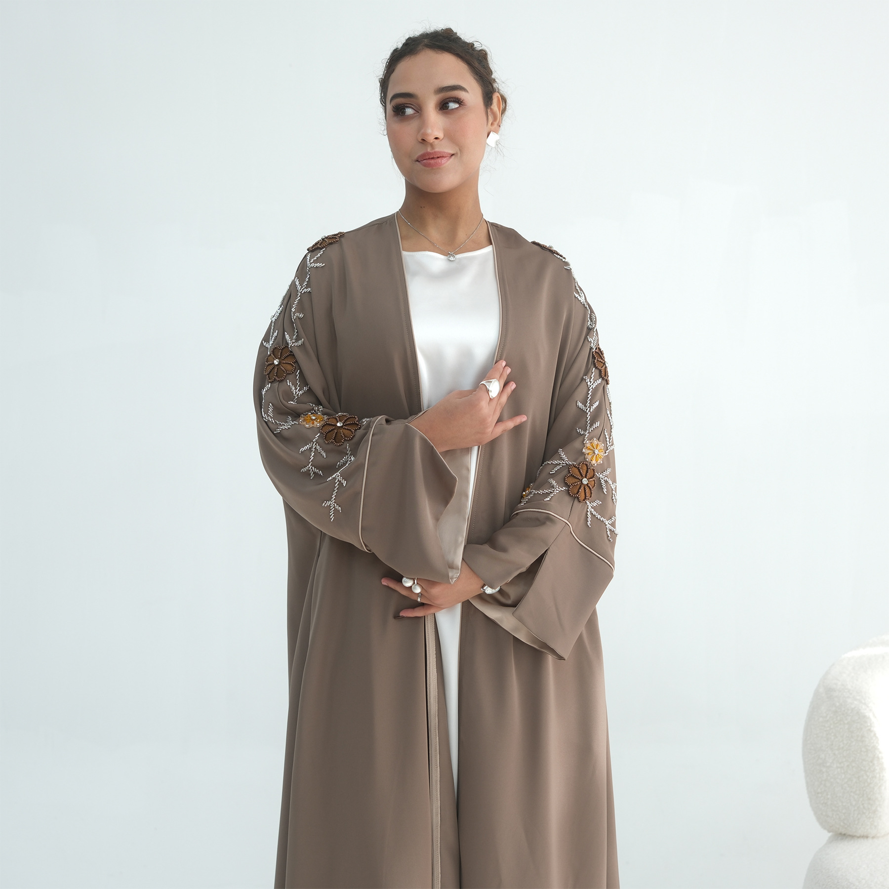 Abaya Wanita Bordir Manik-Mani - Jalabiya Women Arabic ulasan dan harga