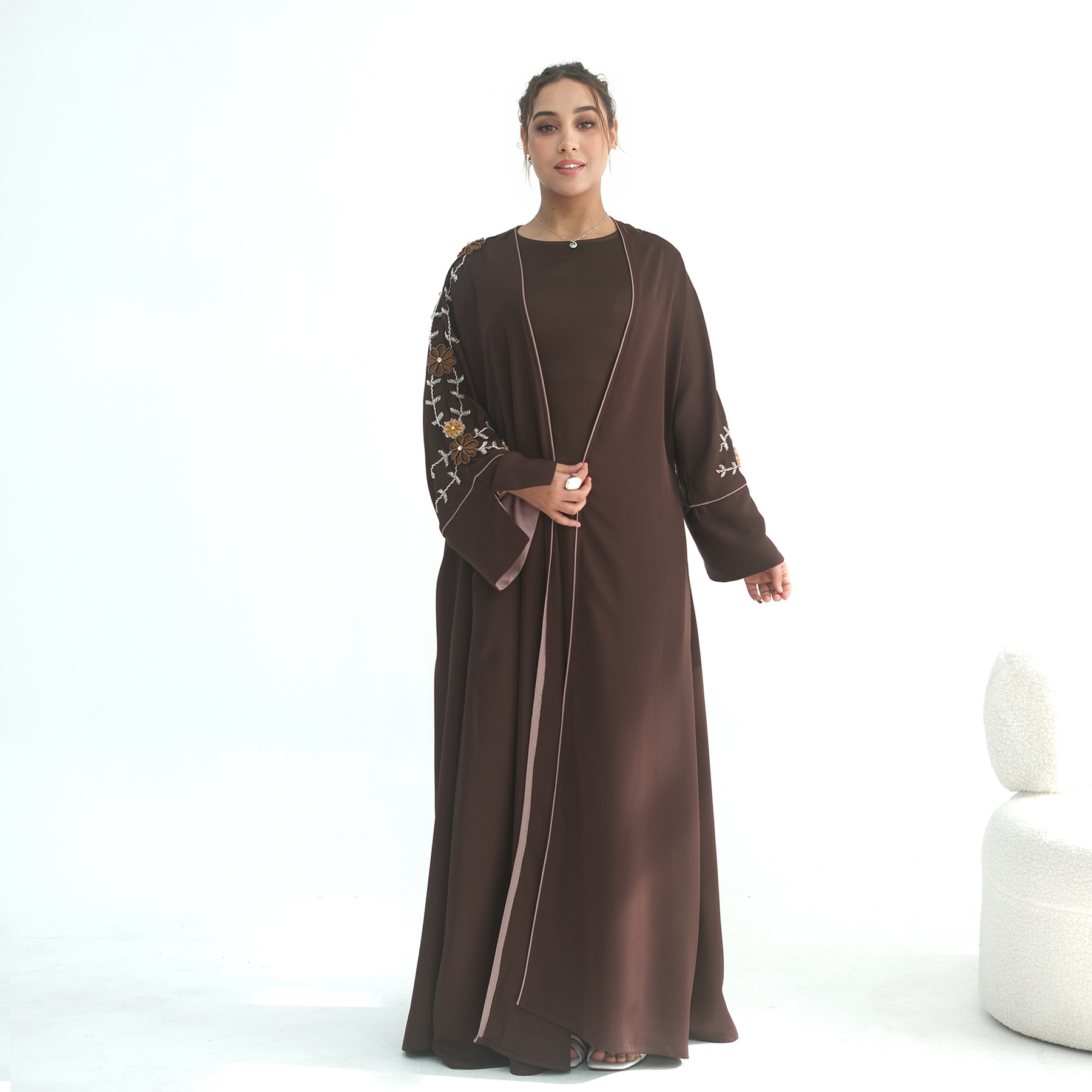 Abaya Wanita Bordir Manik-Mani - Jalabiya Women Arabic ulasan dan harga