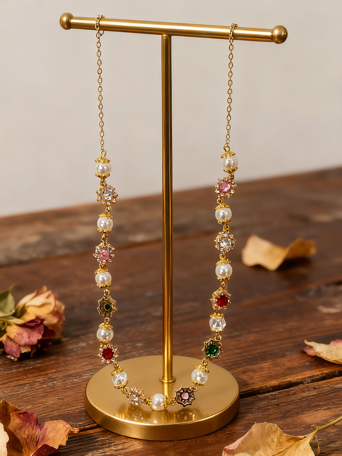 Kalung wanita kombinasi mutiar - Ethnic Fashion Wear For Women ulasan dan harga
