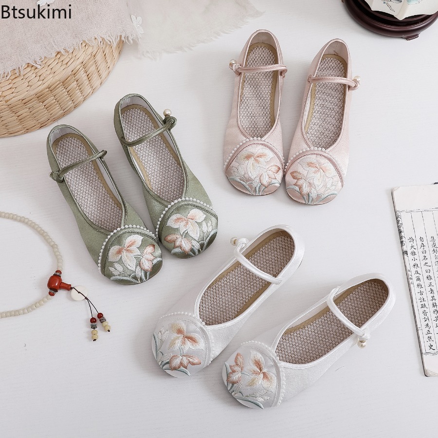Sepatu Wanita Hak Rendah Gaya  - Ethnic Fashion Women ulasan dan harga