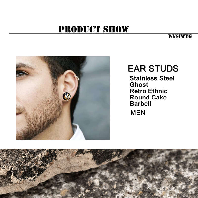 Anting Retro Etnik Bentuk Kue  - Men'S Ethnic Fashion Trends ulasan dan harga