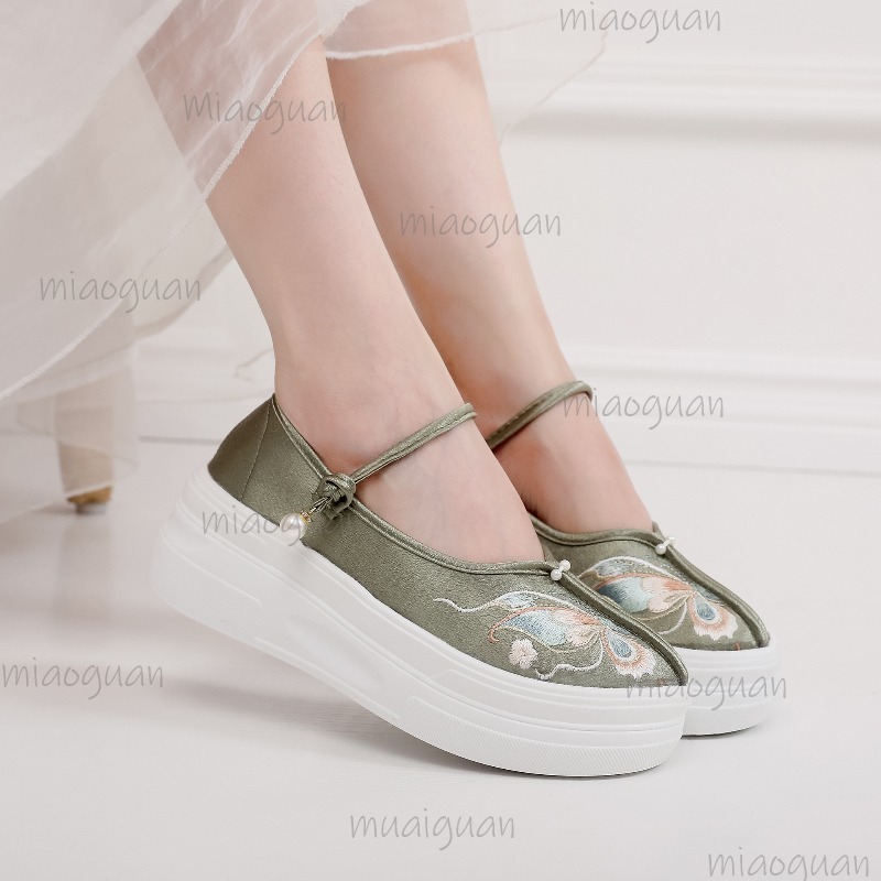 Sepatu Platform Bordir Gaya Ci - Ethnic Fabric ulasan dan harga
