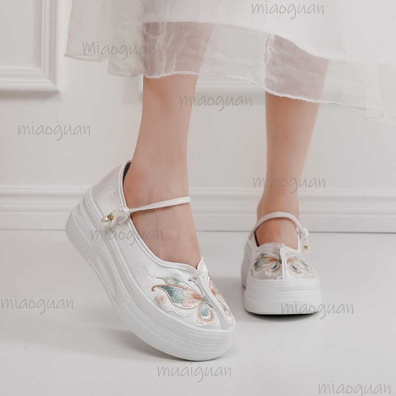 Sepatu Platform Bordir Gaya Ci - Ethnic Fabric ulasan dan harga