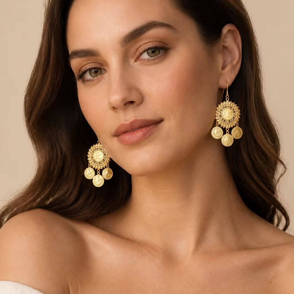 Anting Bunga Etnis Boho Vintag - Ethnic Fashion Wear For Women ulasan dan harga