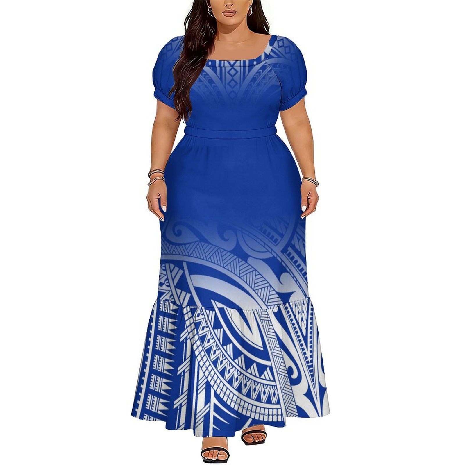 Gaun Panjang V-Neck Elegan Ter - Ethnic Wear ulasan dan harga