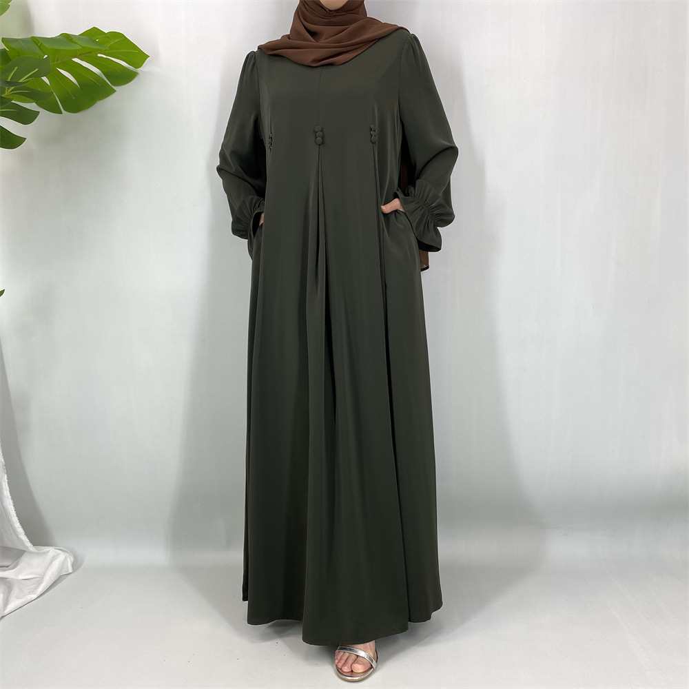 Gaun Muslimah Abaya Dubai Eid  - Jalabiya Women Arabic ulasan dan harga