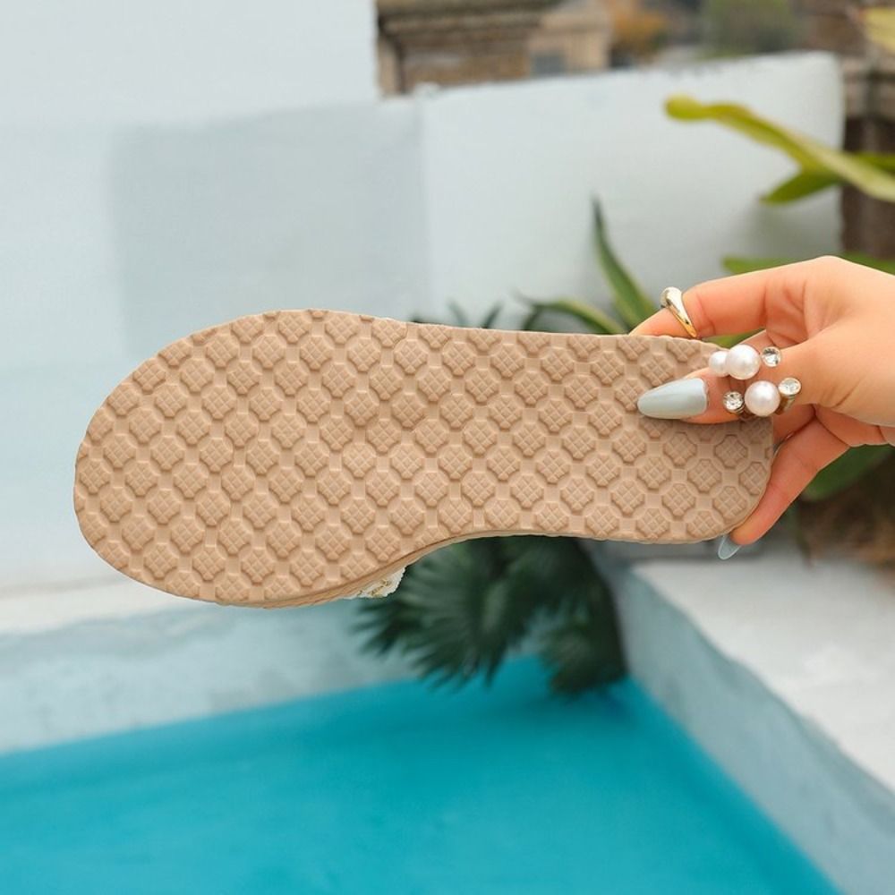 Sandal Wanita Bohemian Etnik A - Ethnic Fabric ulasan dan harga