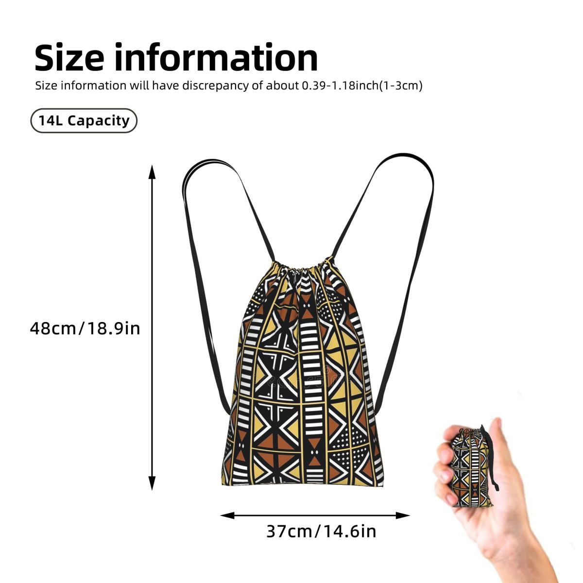Bogolan Mudcloth Pola Afrika T - Ethnic Fashion Book ulasan dan harga