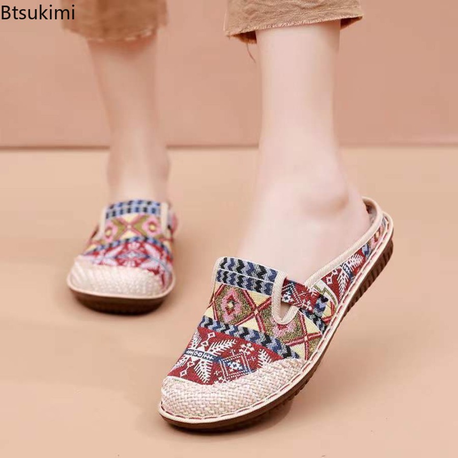 Sepatu Wanita Model Slip On 20 - Ethnic Fabric ulasan dan harga