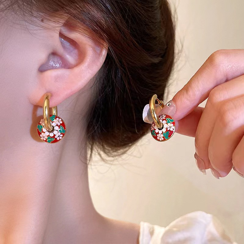 Anting-anting liontin bulat ga - Men'S Ethnic Fashion Trends ulasan dan harga