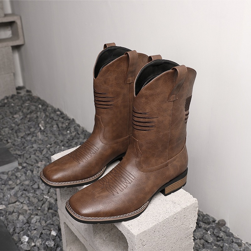 Sepatu Bot Koboi Pria Model Ba - Ethnic Wear ulasan dan harga