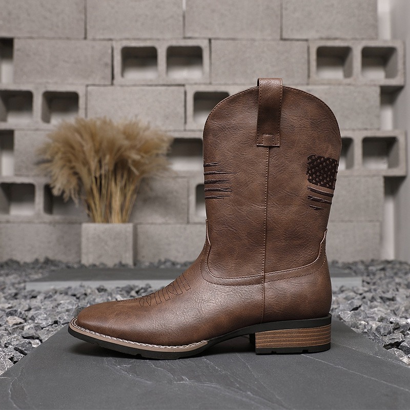 Sepatu Bot Koboi Pria Model Ba - Ethnic Wear ulasan dan harga