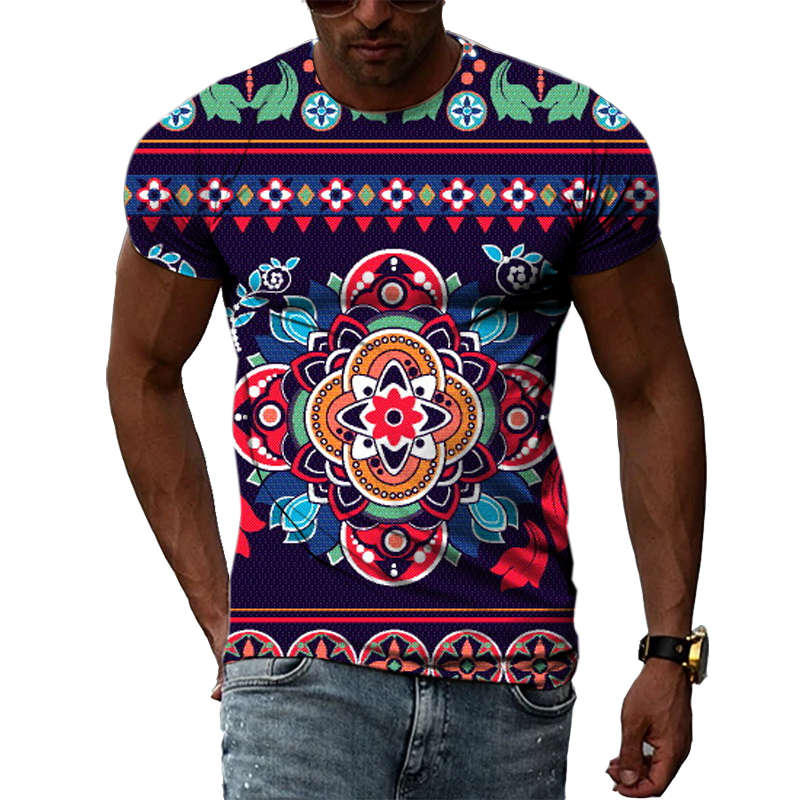 T-shirt Gambar Cetak Uniseks P - Men'S Ethnic Fashion Trends ulasan dan harga