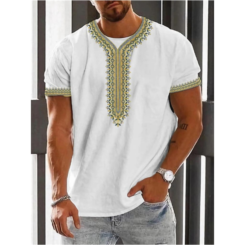 Kaus Grafis Etnik Antik Tren 2 - Men'S Ethnic Fashion Trends ulasan dan harga