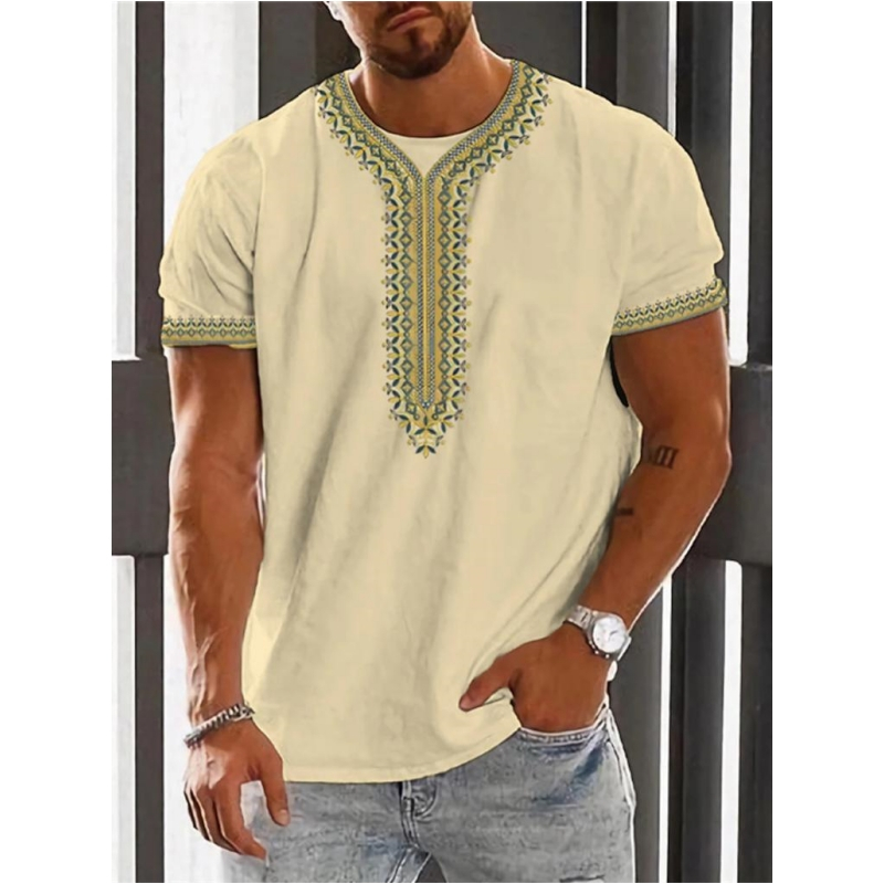 Kaus Grafis Etnik Antik Tren 2 - Men'S Ethnic Fashion Trends ulasan dan harga