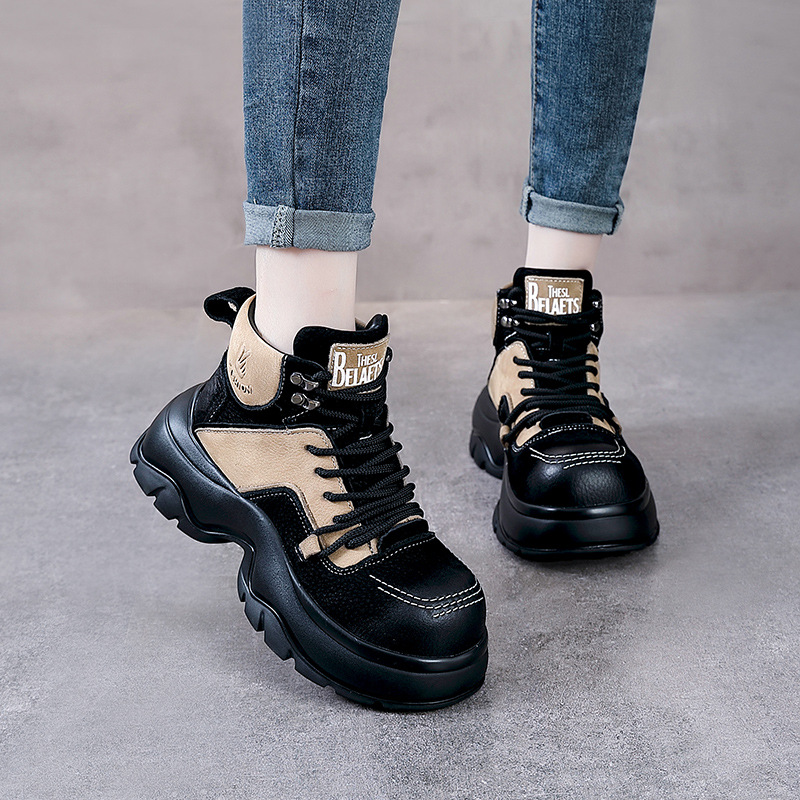 Sepatu Boots Kulit Asli 6cm Mo - Ethnic Fashion Women ulasan dan harga
