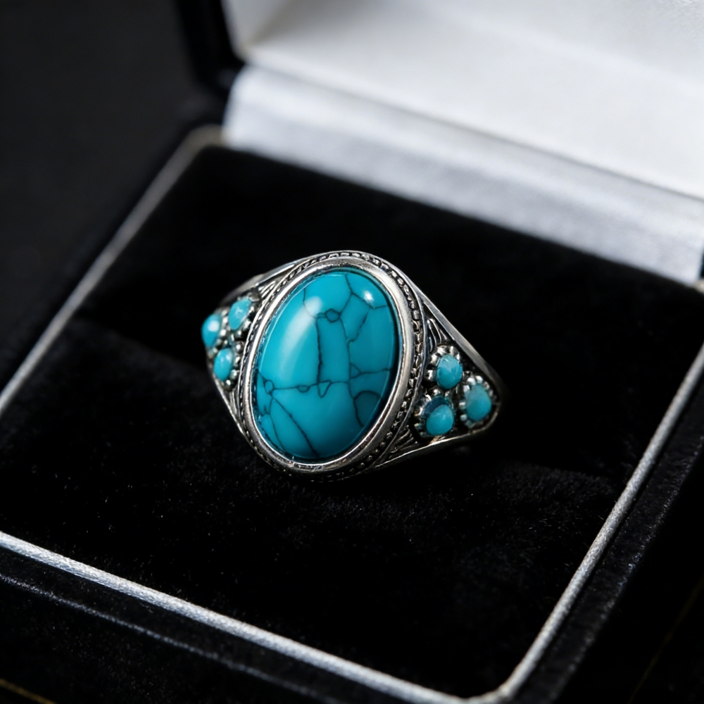Cincin Turquoise Trendi Instag - Ethnic Fashion Instagram ulasan dan harga